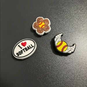 🧡💫 Softball Themed Croc Charms